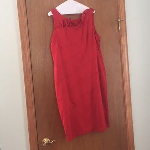 Red party dress